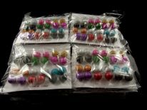 Kolczyki 12 szt blister model I - Kulka