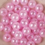 Koraliki Perełki 8mm 10g Kolor Jasny Róż [ Zestaw - 50 Kompletów]