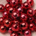 Koraliki Perełki 8mm 10g Kolor Czerwony Multi [ Zestaw - 50 Kompletów]