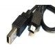 Kabel 4World Mini USB 0,8m ( 07601 )