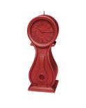  Świeca zegar vintage XXL - czerwony metalik