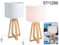  Lampa 40 cm - drewniany stojak