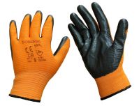 RĘKAWICE ROBOCZE OCHRONNE POWLEKANE NTRAL ZEBRA ORANGE