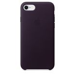 Apple iPhone 8 / 7 Leather Case - Dark Aubergine
