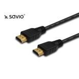 Elmak SAVIO CL-06 Kabel HDMI czarny złoty v1.4 3D, 4Kx2K, 3m