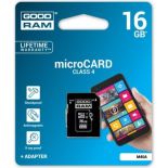GOODRAM microSDHC 16GB CL4 + adapter