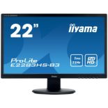 IIYAMA 22'' E2283HS-B3 FLHD,HDMI,DP,TN, 2x1W