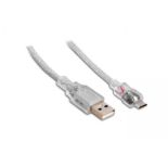 Kabel S-link SL-77A  USB MICRO AM-MBM5P 2.0 1,5M Przeźroczysty