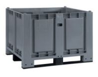 Skrzyniopaleta plastikowa 1200x1000 na 3 płozach