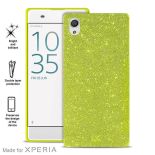 PURO Glitter Shine Cover MFX - Etui Sony Xperia XA (Lime Green)
