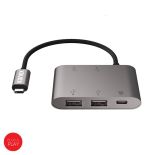Kanex 4-Port USB Charging Hub with USB-C - Adapter z USB-C na USB 3.0 x 4 + USB-C PD Port (Anodized Aluminum)