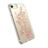 Speck Presidio Clear with Print - Etui iPhone 8 / 7 / 6s / 6 (Goldenblossoms Pink/Clear)