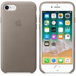 Apple Leather Case - Skórzane etui iPhone 8 / 7 (jasnobeżowy)