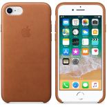 Apple Leather Case - Skórzane etui iPhone 8 / 7 (naturalny brąz)