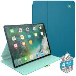 Speck Balance Folio - Etui iPad 9.7" (2018/2017) / iPad Pro 9.7" / iPad Air 2 / iPad Air w/Magnet & Stand up (Breeze Blue/Citron Green)