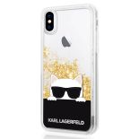 Karl Lagerfeld Choupette Sunglass - Etui iPhone X (Glitter Gold)