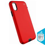 Speck Presidio Sport - Etui iPhone X (Black/Poppy Red)