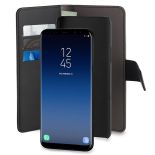 PURO Wallet Detachable - Etui 2w1 Samsung Galaxy S9+ (czarny)