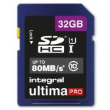 Integral UltimaPro - Karta pamięci 32GB SDHC/XC 80MB/s Class 10 UHS-I U1