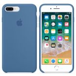 Apple Silicone Case - Silikonowe etui iPhone 8 Plus / 7 Plus (niebieski dżins)