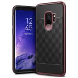 Caseology Parallax Case - Etui Samsung Galaxy S9 (Black/Burgundy)