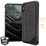 X-Doria Defense Lux - Etui aluminiowe iPhone X (Stripes Fabric)