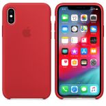 Apple Silicone Case - Silikonowe etui iPhone Xs (czerwony) (PRODUCT)RED