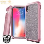 X-Doria Defense Lux - Etui aluminiowe iPhone XR (Drop test 3m) (Pink Glitter)