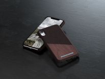 Nordic Elements Saeson Frejr - Etui iPhone XR z prawdziwym drewnem orzecha włoskiego (Brown)