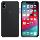 Apple Silicone Case - Silikonowe etui iPhone Xs Max (czarny)