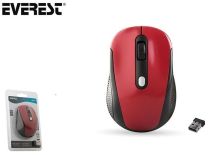 Everest Mysz bezprzewodowa SM-527 optyczna Nano 800-1600dpi 2.4GHz czerwona