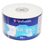 Verbatim CD-R [ 50pcs, 700MB, 52x, wrap , INKJET PRINTABLE