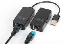 Digitus Przedłużacz/Extender USB 2.0 SuperSpeed po skrętce Cat.5e/6 UTP, do 50m