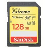 SanDisk Sandisk karta pamięci Extreme SDXC 128 GB 90/60 MB/s V30 UHS-I U3