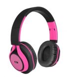 ART SŁUCHAWKI BT NAUSZNE Z MIKROFONEM różowe