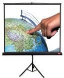 AVTek Ekran na statywie Tripod PRO 180, 1:1, 180x180cm, Matt White, czarne ramki