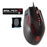 Thermaltake Mysz eSports BLACK Fingerprint MO-BKV-WDLGBK-01 (laserowa; 5700 DPI; kolor czarny)