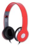 rebeltec Słuchawki z mikrofonem CITY czerwone
