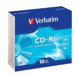 Verbatim CD-R Verbatim 52x 700MB (Slim 10) EXTRA PROTECTION