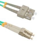 Qoltec Optic Patchcord LC/UPC - SC/UPC , Multimode , 50/125 , OM4 , Duplex , 5m