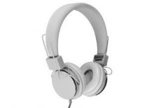 Media-Tech PICTOR - Stereofoniczne słuchawki z mikrofonem do urządzeń mobilnych, białe