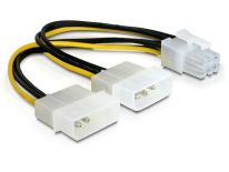 DeLOCK kabel rozdzielacz zasilania 2xHDD/1xPCI-E 6pin
