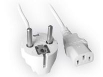 Gembird kabel zasilający komputerowy VDE Euro/IEC C13 1,8m (gruby) biały