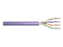 Digitus Kabel teleinformatyczny, instalacyjny, U/UTP kat.6 4x2xAWG24/1 drut miedziany PVC 305 m, fioletowy