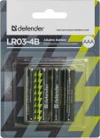 Defender Baterie alkaliczne LR03-4B AAA - 4 szt blister