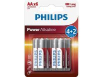 Philips Bateria alkaliczna LR6 AA PHILIPS Power 4+2 Sztuki Blister