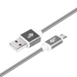 TB Kabel USB-Micro USB 1.5 m grafitowy sznurek