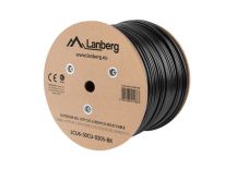 Lanberg kabel instalacyjny żel. UTP, kat. 6 , drut, CU, 305m czarny