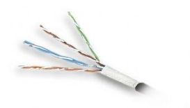 Gembird kabel instalacyjny skrętka FTP, 4x2, CCA, kat. 5e, drut 305m, szary