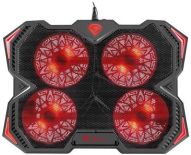 NATEC Genesis podstawka pod laptopa OXID 250 15.6-17.3'' z 4x went., podświet.; 2x USB